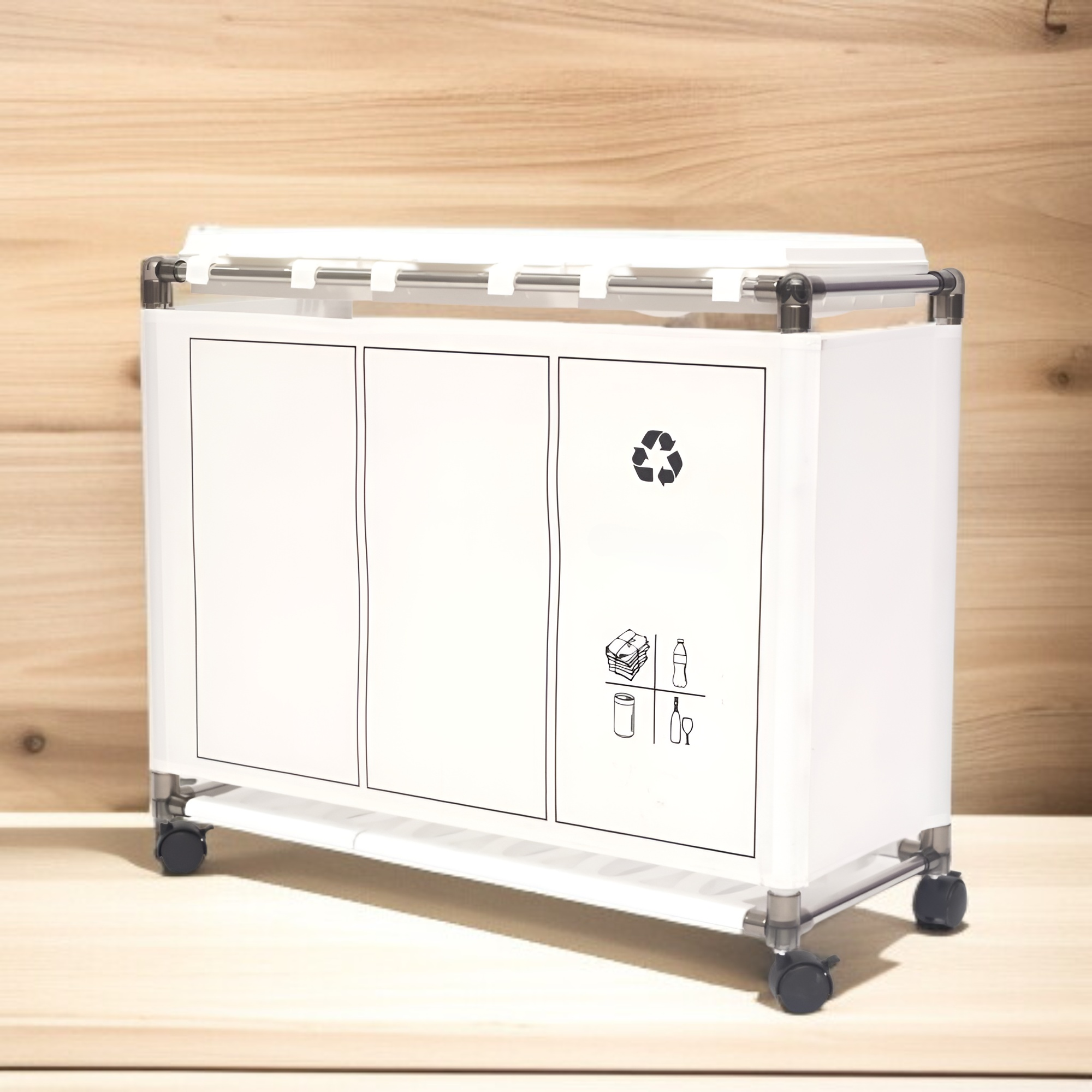 분류된 쓰레기통