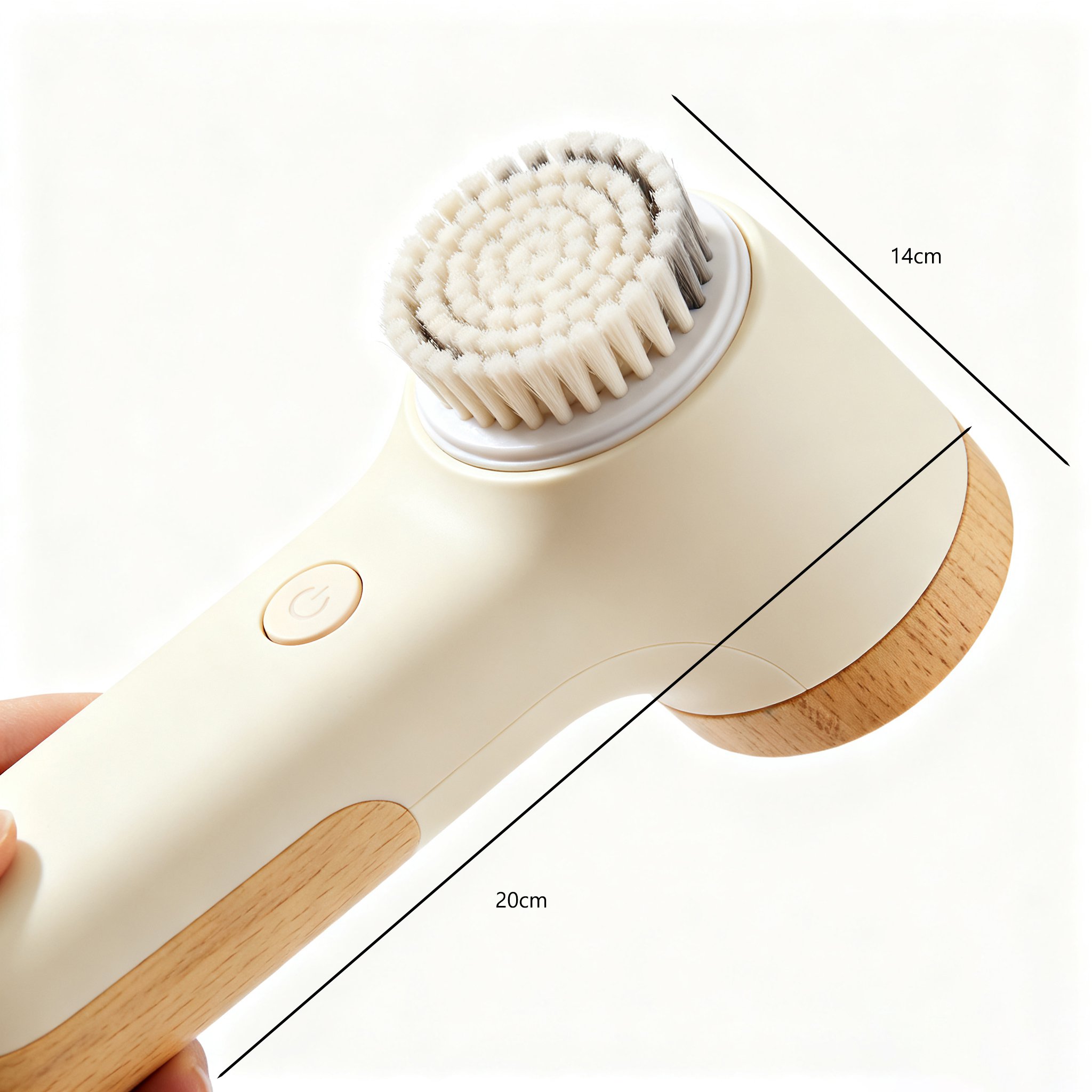 인체공학적 디자인의 전기 보풀 제거기 측면 이미지