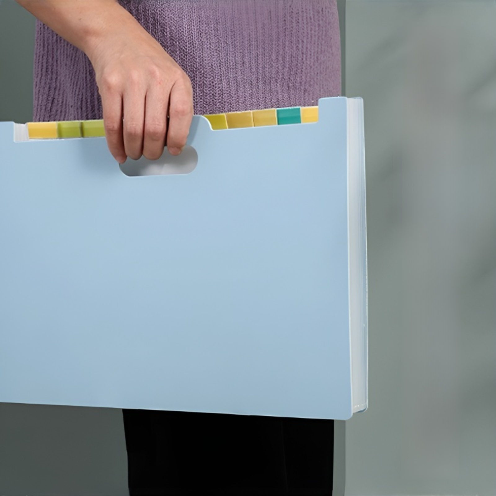 A4風琴包手提多層文件夾