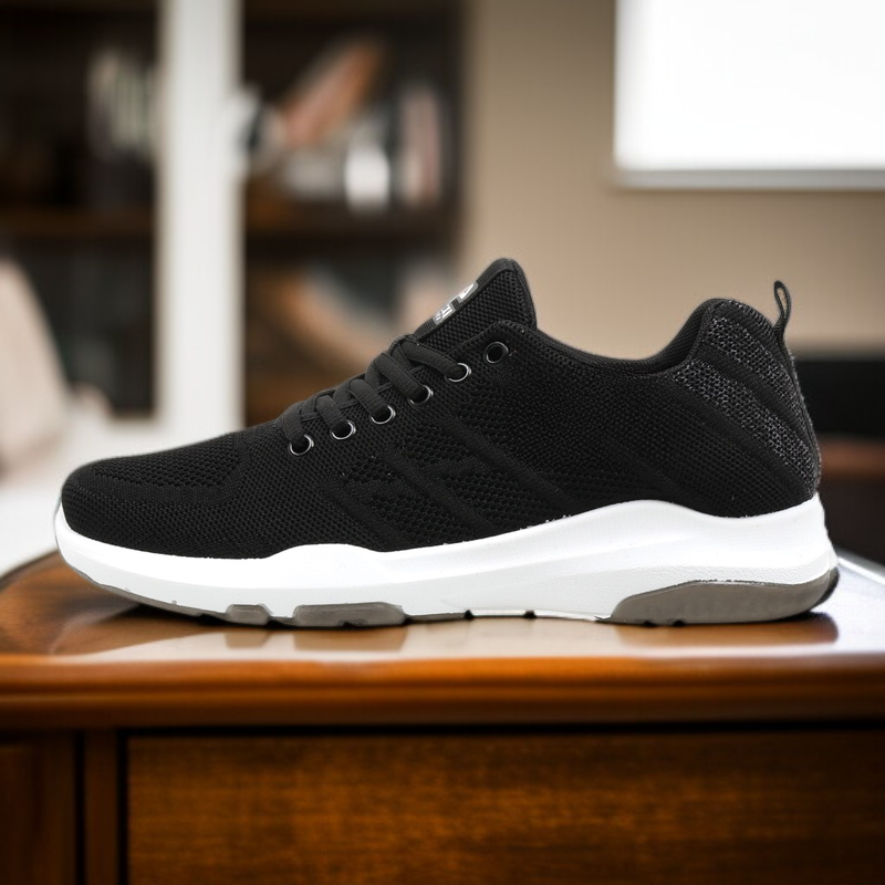 حذاء رياضي رجالي متوسط العمر بتهوية جيدة ومنخفض الرقبة