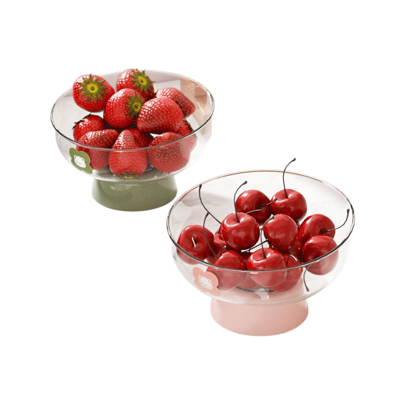 가정용 비주얼 발 높은 과일 접시 물빠짐 과일 화분 거실 과일 간식 수납기