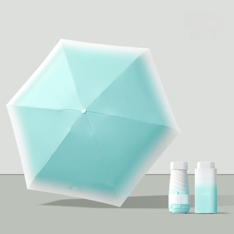 超小型卡片晴魚兩用傘