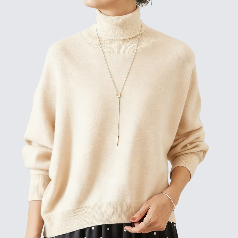 秋冬寬鬆懶人風針織打底套頭衫