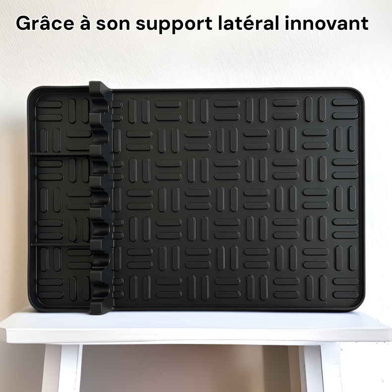 Tapis de cuisson en silicone, protège-plateau, support latéral pour barbecue, outil d’égouttage