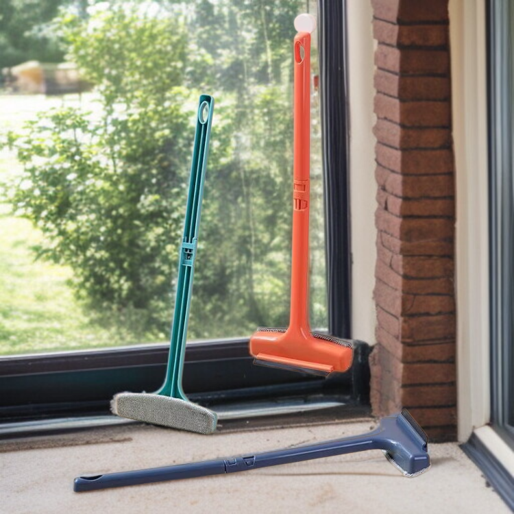 Close-up of diamond screen window brush bristles