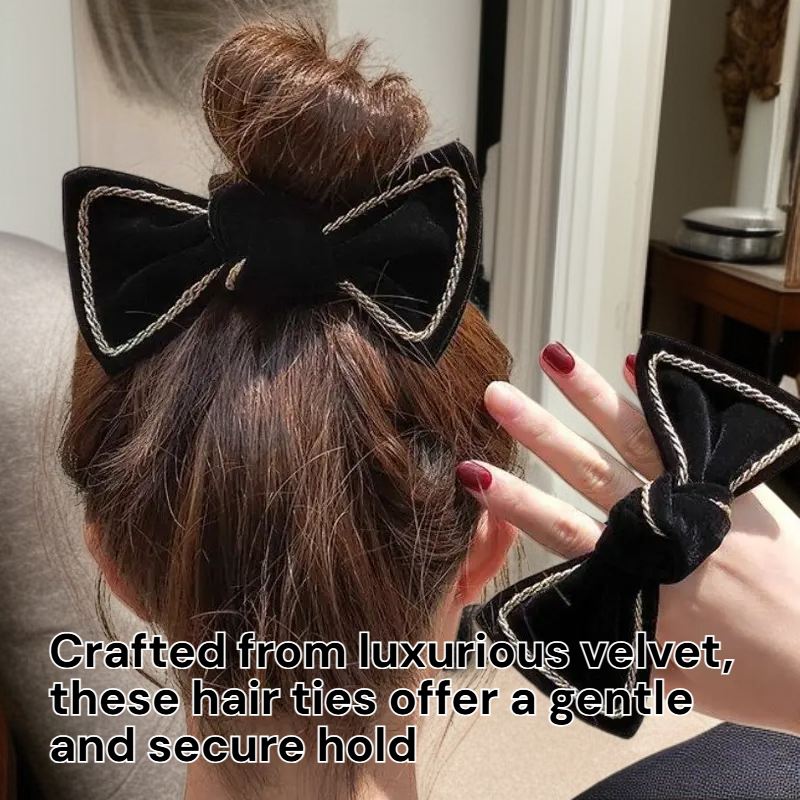  VivaV Hound Velvet Ribbon Hair Tie Set (10 Pieces)