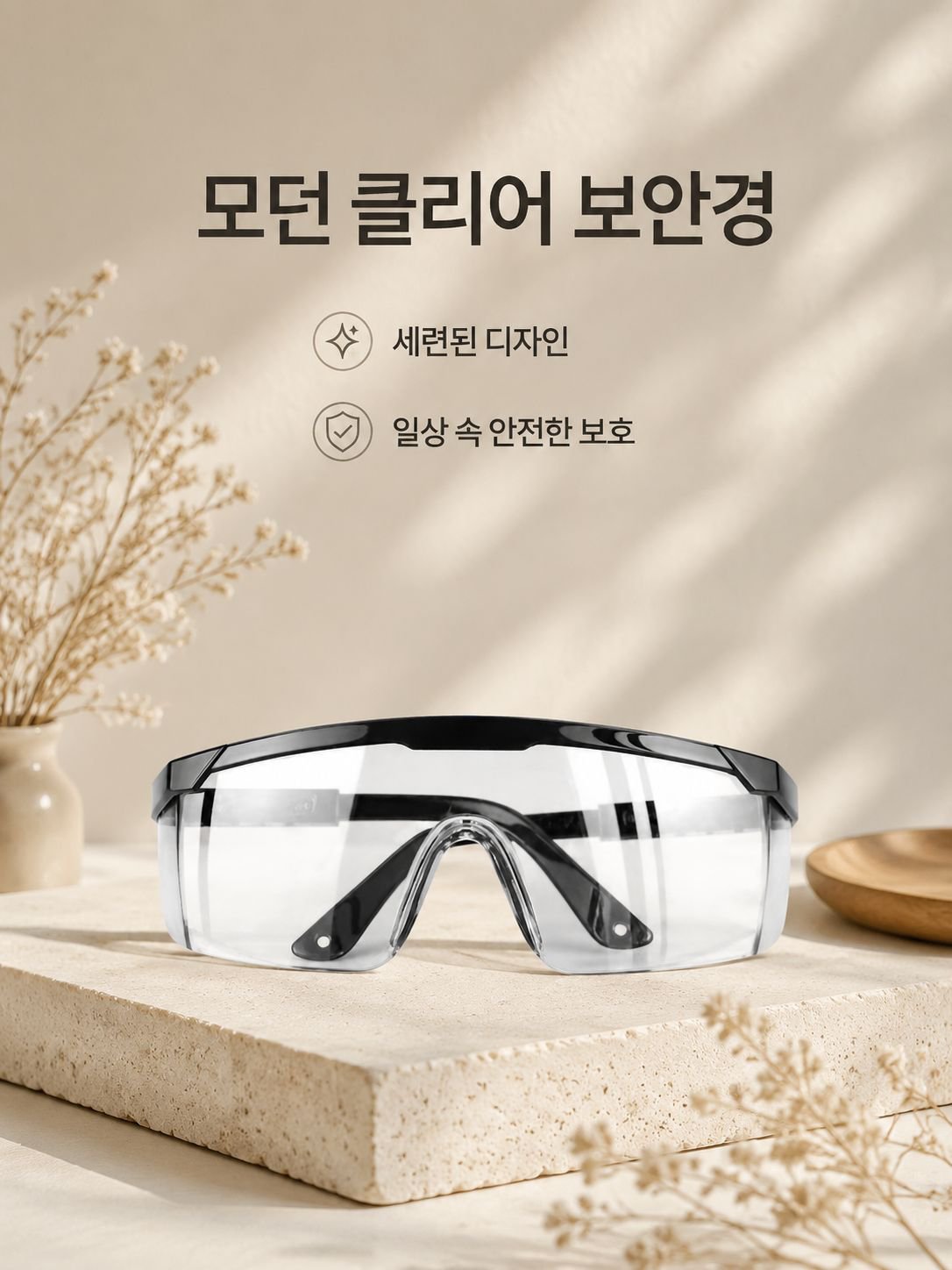 신형 고화질 김서림 방지 보호안경