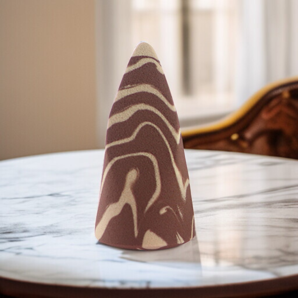 円錐型断面型美化粧卵化粧パフ