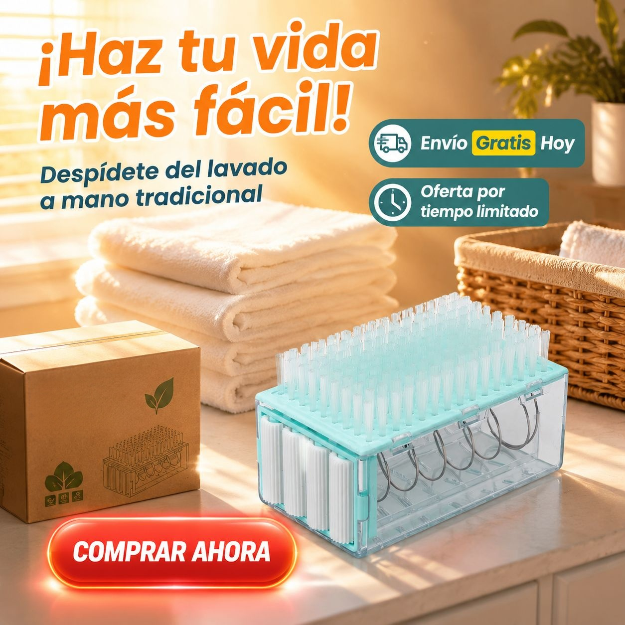 Nuevo estuche de jabón espumoso integrado con cepillo