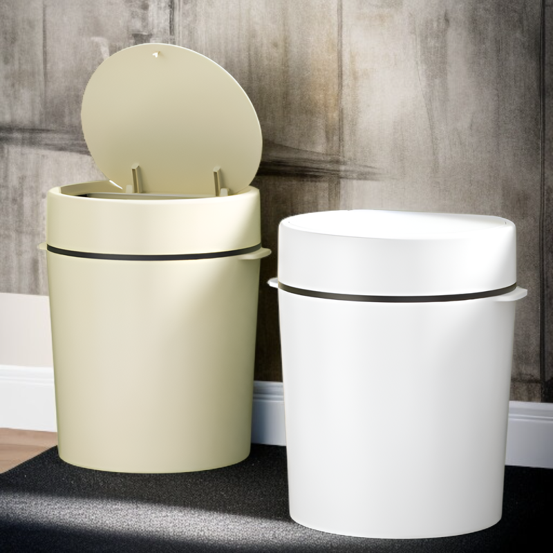 Cubo de basura de gran capacidad para cocina con tapa