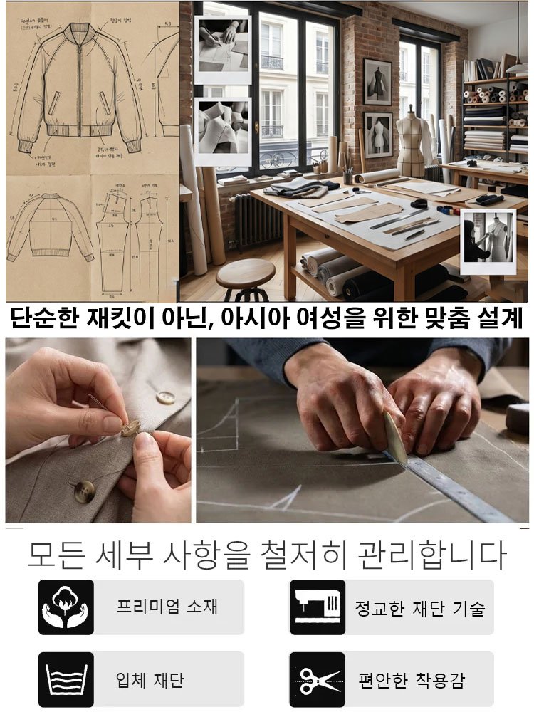 프렌치 무드 블렌디드 항공점퍼