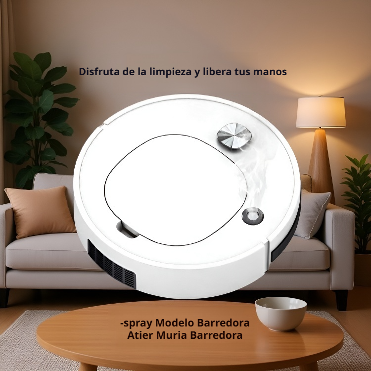 Robot de limpieza inteligente 4 en 1 con aspirado, fregado, humidificación y carga automática