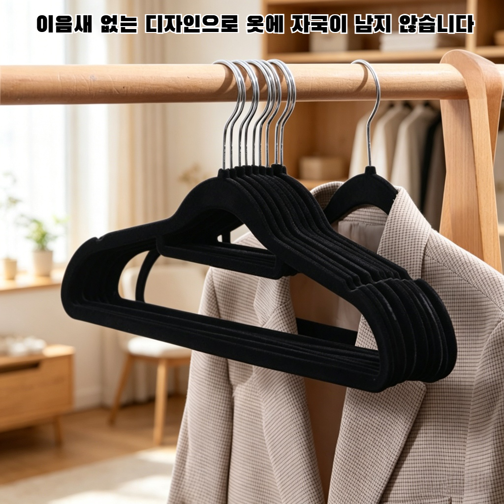 무흔 옷걸이  방지 슬립 플라스틱 옷걸이, 투명 옷걸이, 성인용 옷걸이