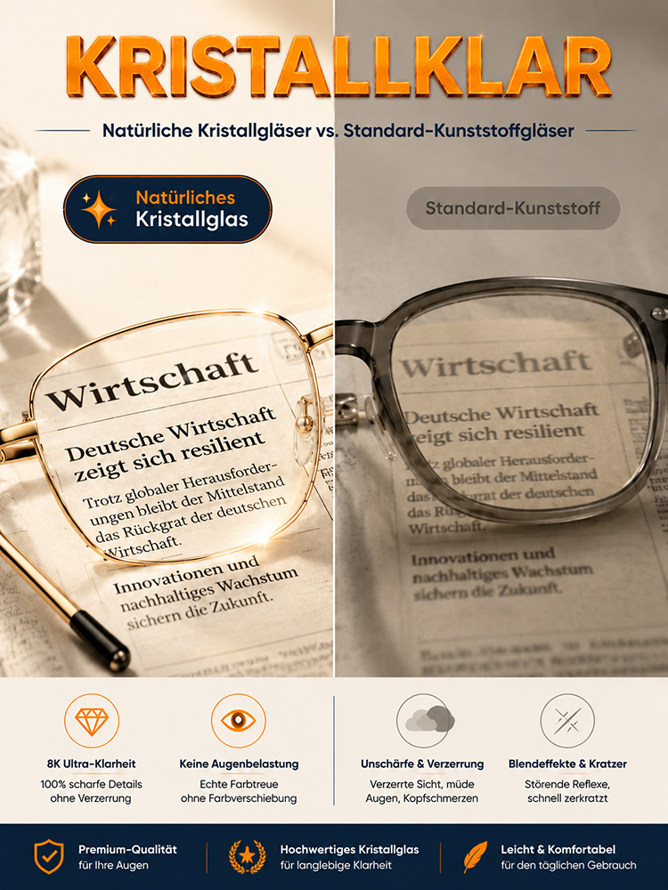 [Augenpflege mit Naturkristallen] Linderung von Augenermüdung – hochauflösende Lesebrille