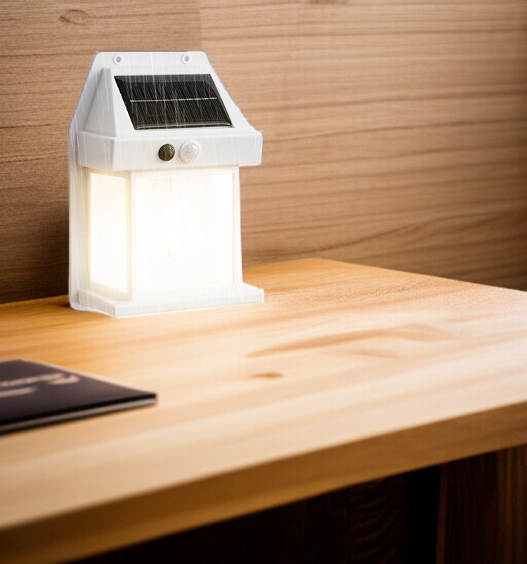 Energiesparende Solar Wandleuchte für Hauswand