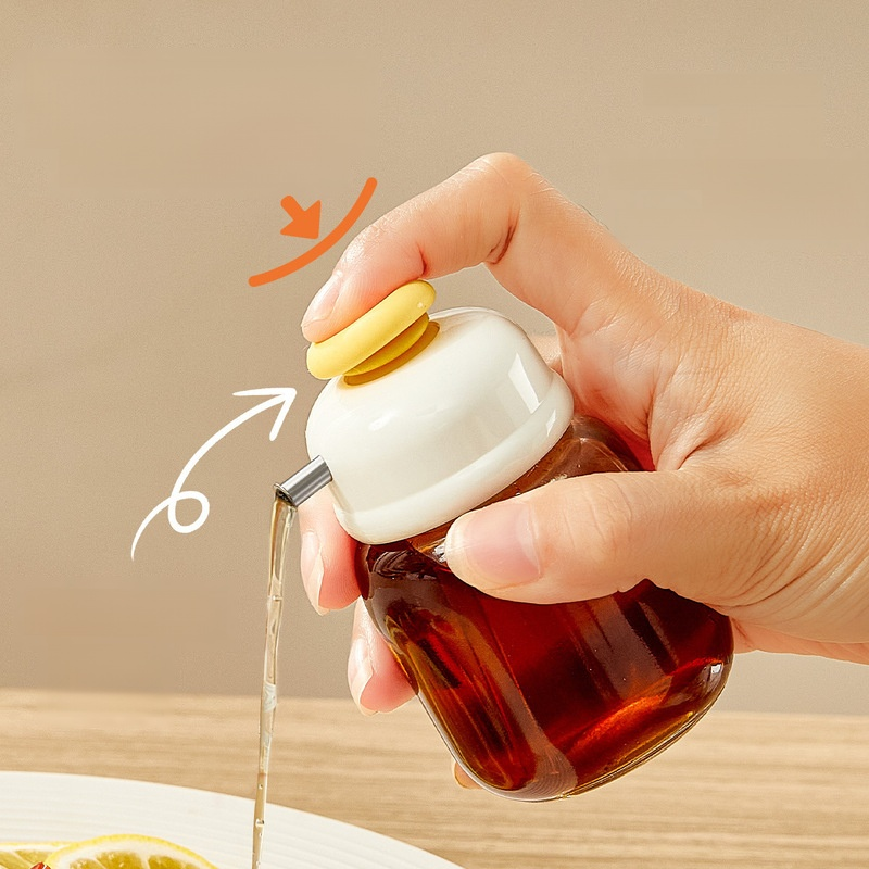 Kompakte Sojasaucen- und Essigflasche