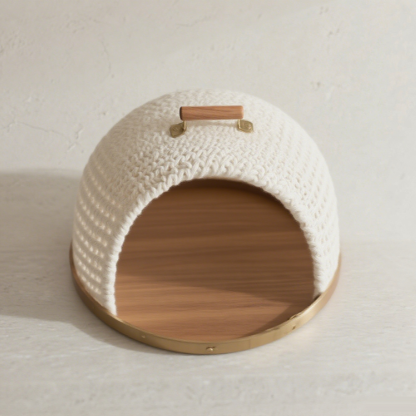 Funda de comedor de punto de algodón puro de estilo nórdico a prueba de polvo (2 piezas)