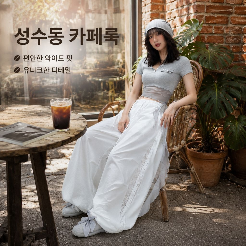 봄여름 신상 슬림 와이드 롱팬츠