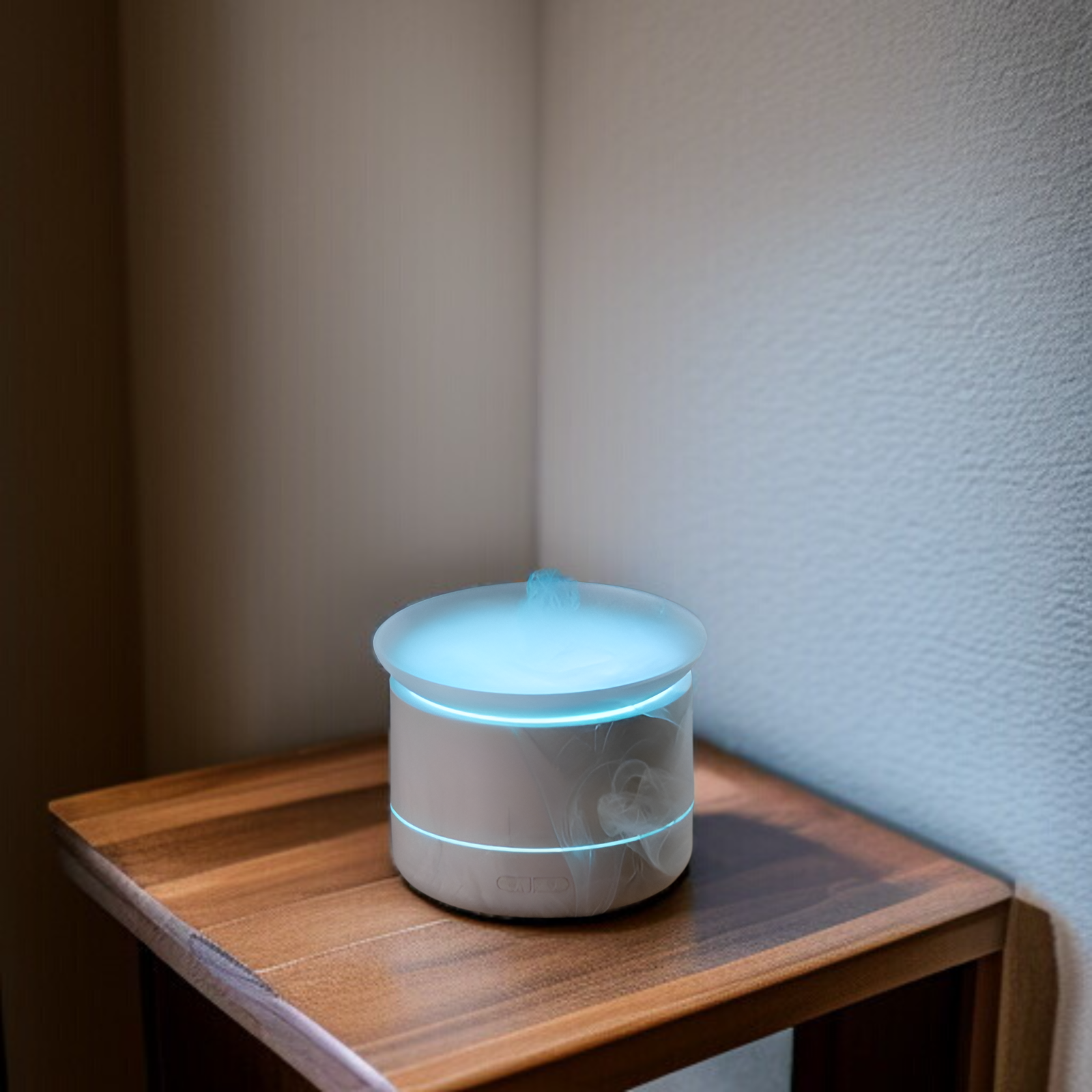 2025年新発売！家庭用のカラフルな霧が出るアロマディフューザー。デスクトップの雰囲気を演出するライトと雲の海風加湿器付き。