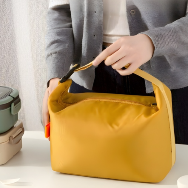 断熱バッグ ポータブルランチボックスバッグ 厚手アルミホイル ライスバッグ付き ランチバッグ 大容量 防水 ピクニックバッグ