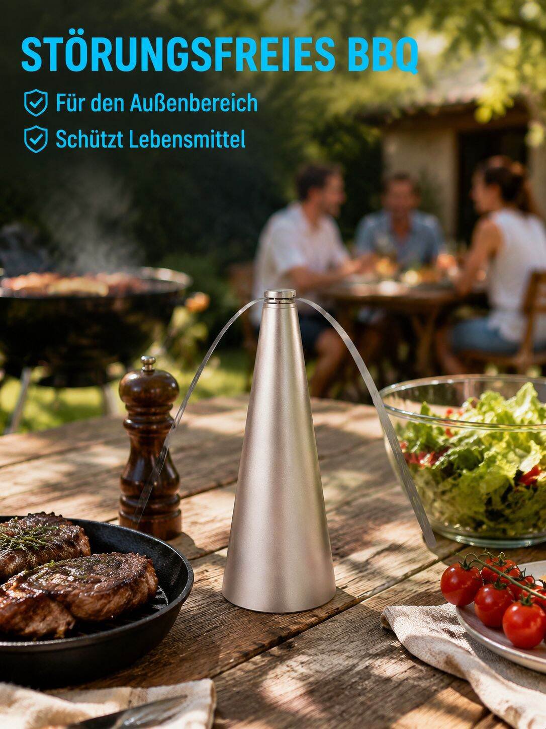 Automatischer Mücken- und Fliegenfänger mit Ventilatorflügel