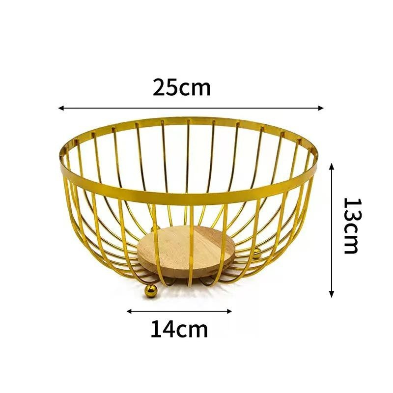 現代歐式簡約鐵藝點心糖果水果收納籃