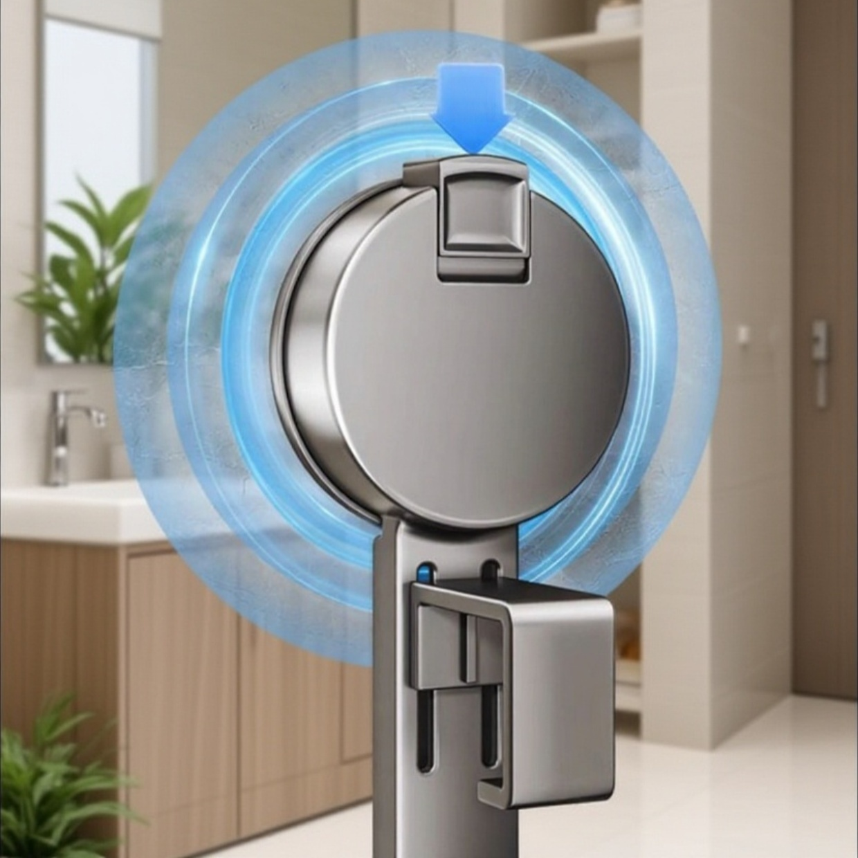 흡착식 세면대 수납 선반