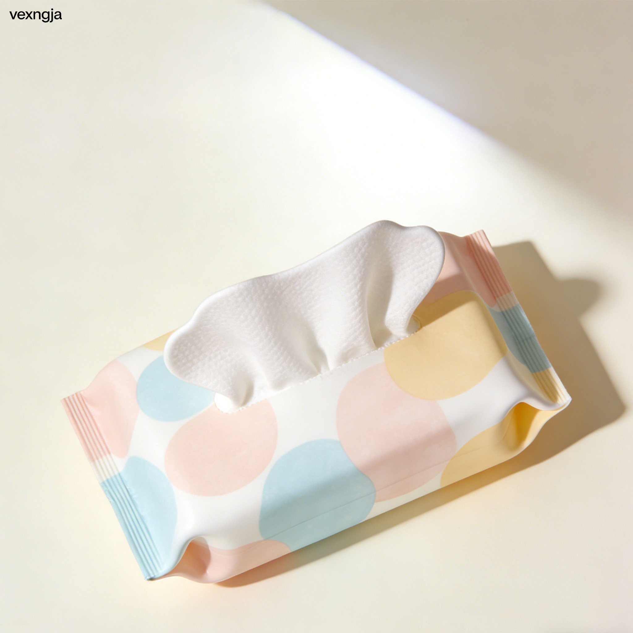 Convenient pull-out design cotton face towels