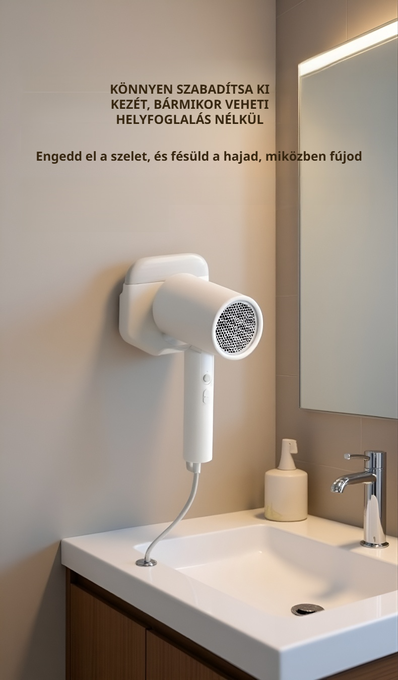 Rozsdamentes acél hajszárító tartó állvány
