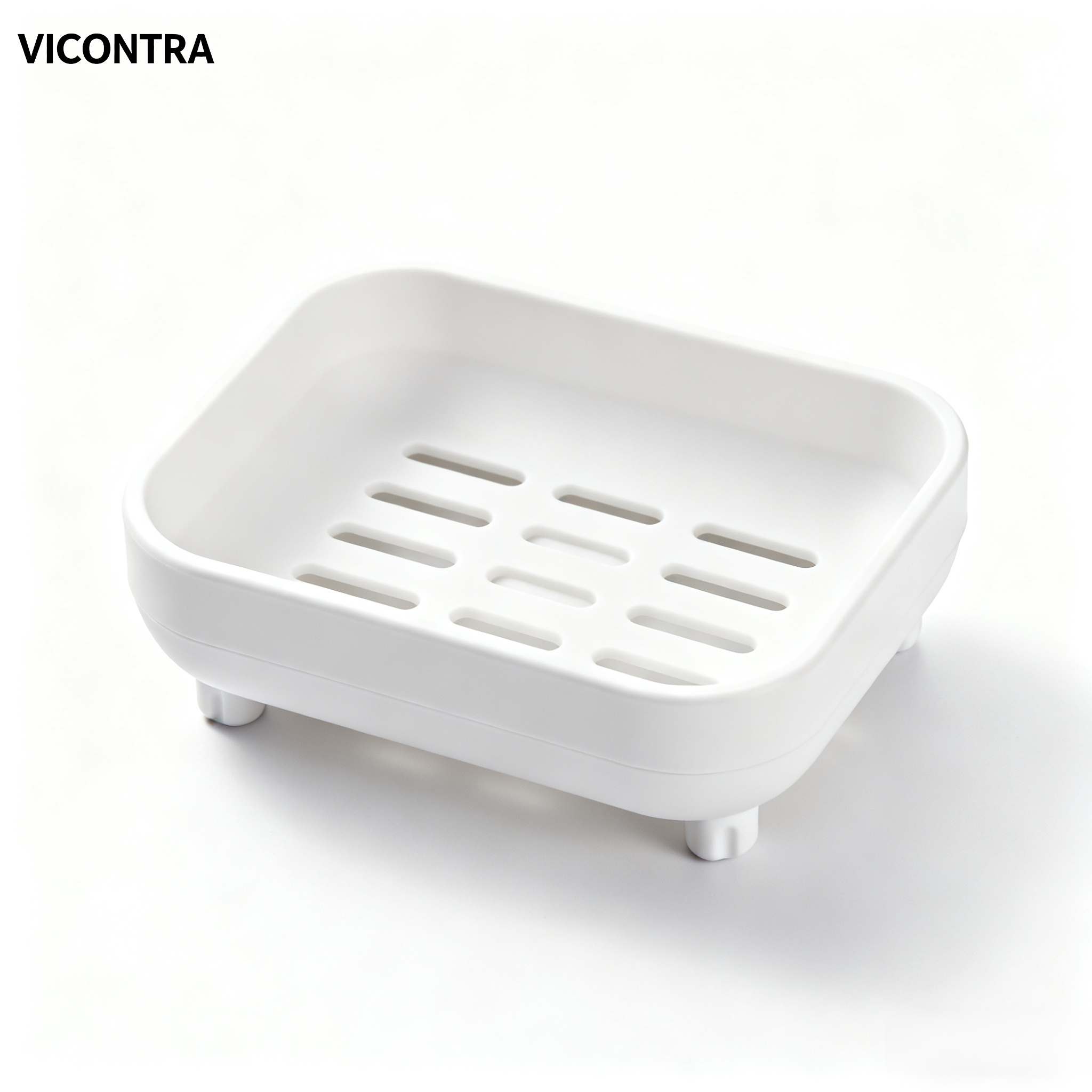 위생적인 디자인의 비누받침 근접 사진