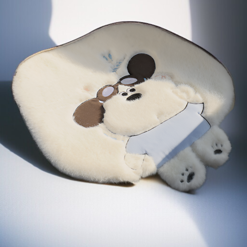 車用品 冬用 ぬいぐるみ カーシートクッション 車内アクセサリー 高級装飾 かわいい漫画カーシートカバー