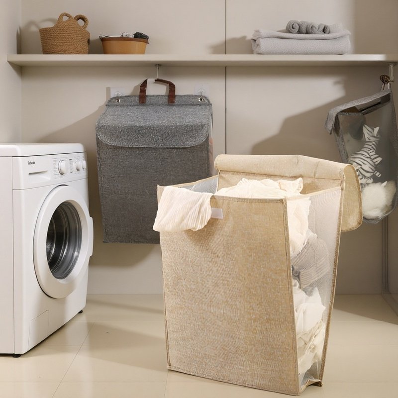 Haushaltskorb für schmutzige Kleidung mit großem Fassungsvermögen,