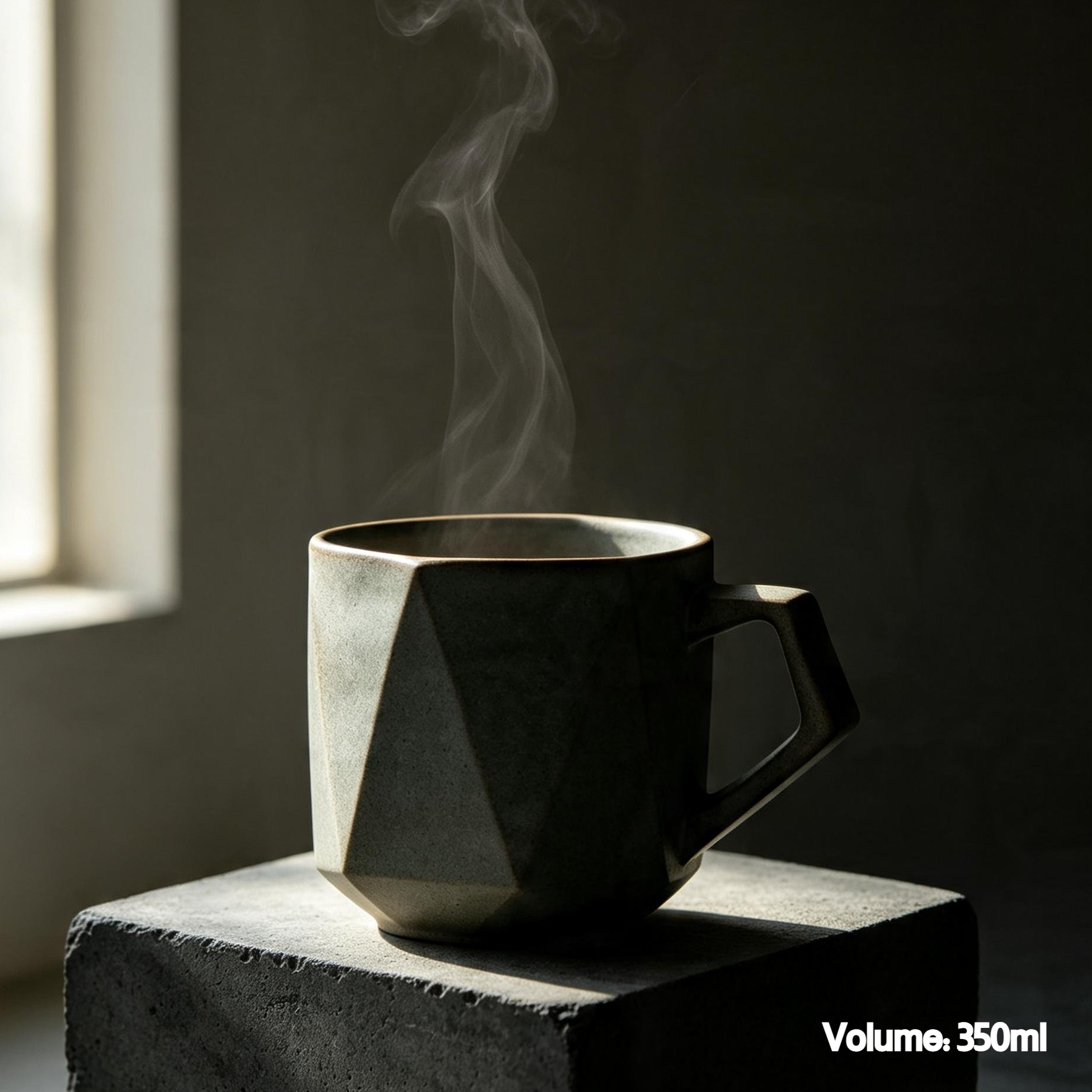 Minimalist Dark Mug front view