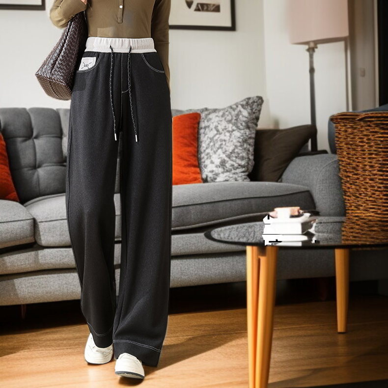 와이드 슬림 일자핏 치노 데님 팬츠