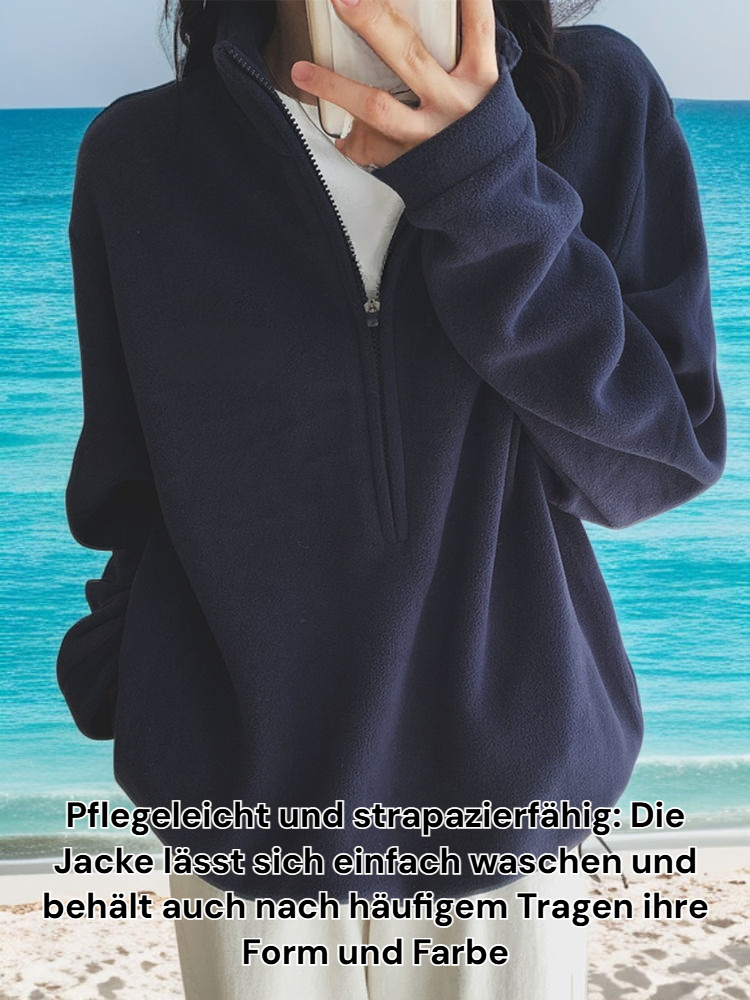 Warme Fleecejacke in modernem Design