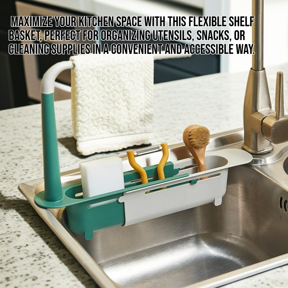 Kitchen Flexible Shelf Multipurpose Storage Basket