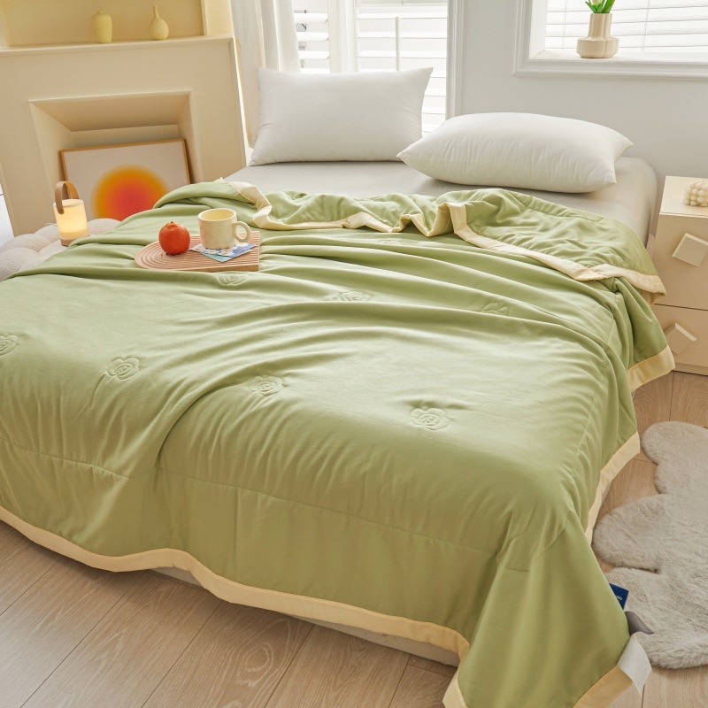  여름용 대두 충전 실크 이불