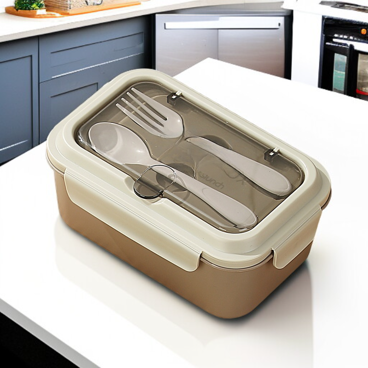 chauffable au micro-ondes, avec fourchette et cuillère
