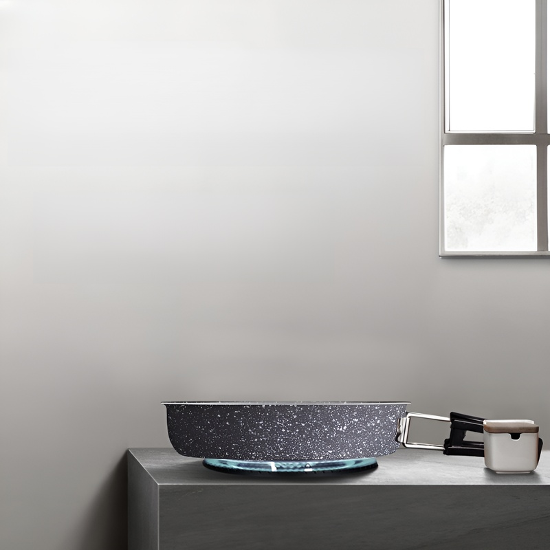 戶外露營大型摺疊不沾煎鍋麥飯石炒鍋