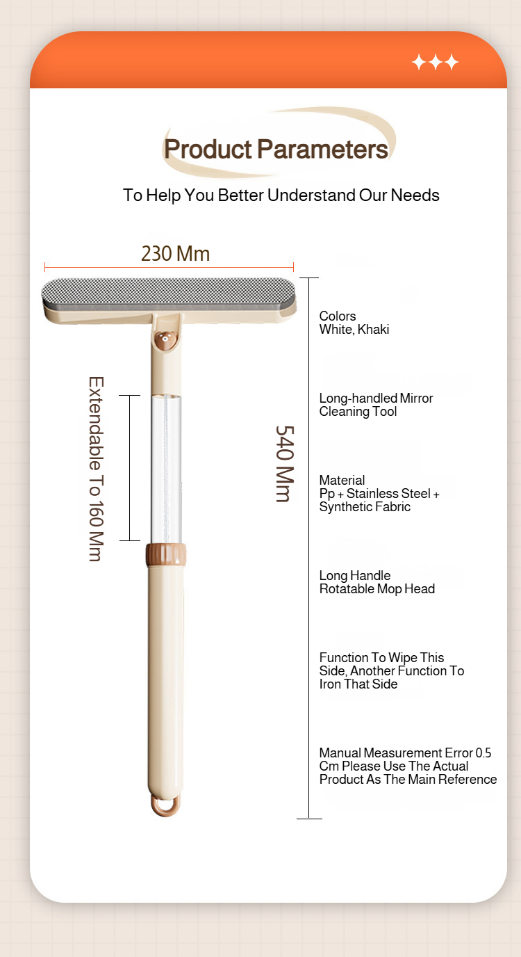 Anwendung des Fensterabziehers auf großen Glasflächen