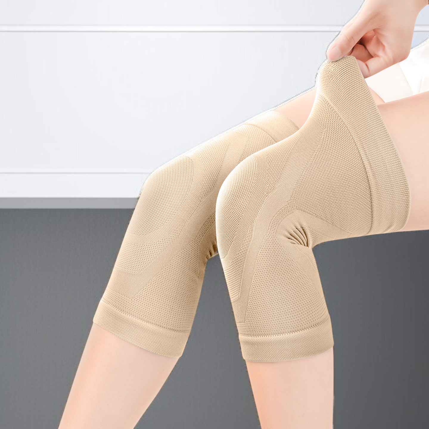 고탄력 스킨 통기 무릎 보호대