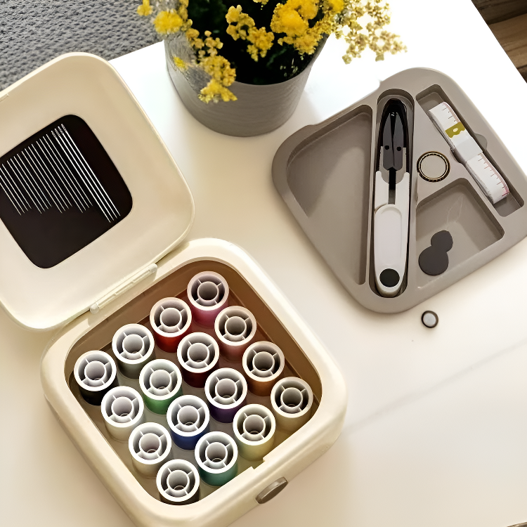 手提式高檔磁吸針線組 多功能縫紉修補工具盒