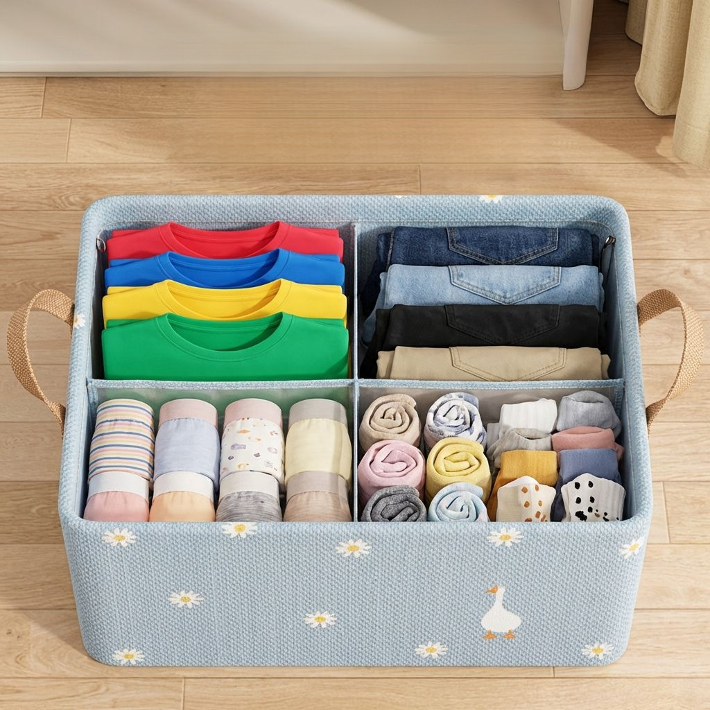 Pudełko do przechowywania, pudełko do przechowywania ubrań z materiału