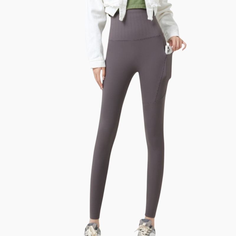 スーパーハイウエスト ヨガパンツ パッド入り