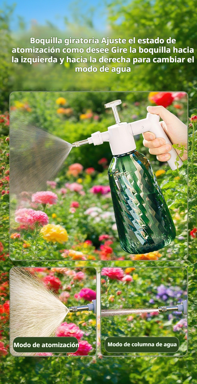 Rociador manual de agua para plantas y flores