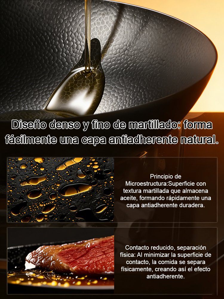 Recomendado por el Patrimonio Cultural de Japón[Sartén abombada con martillado manual]