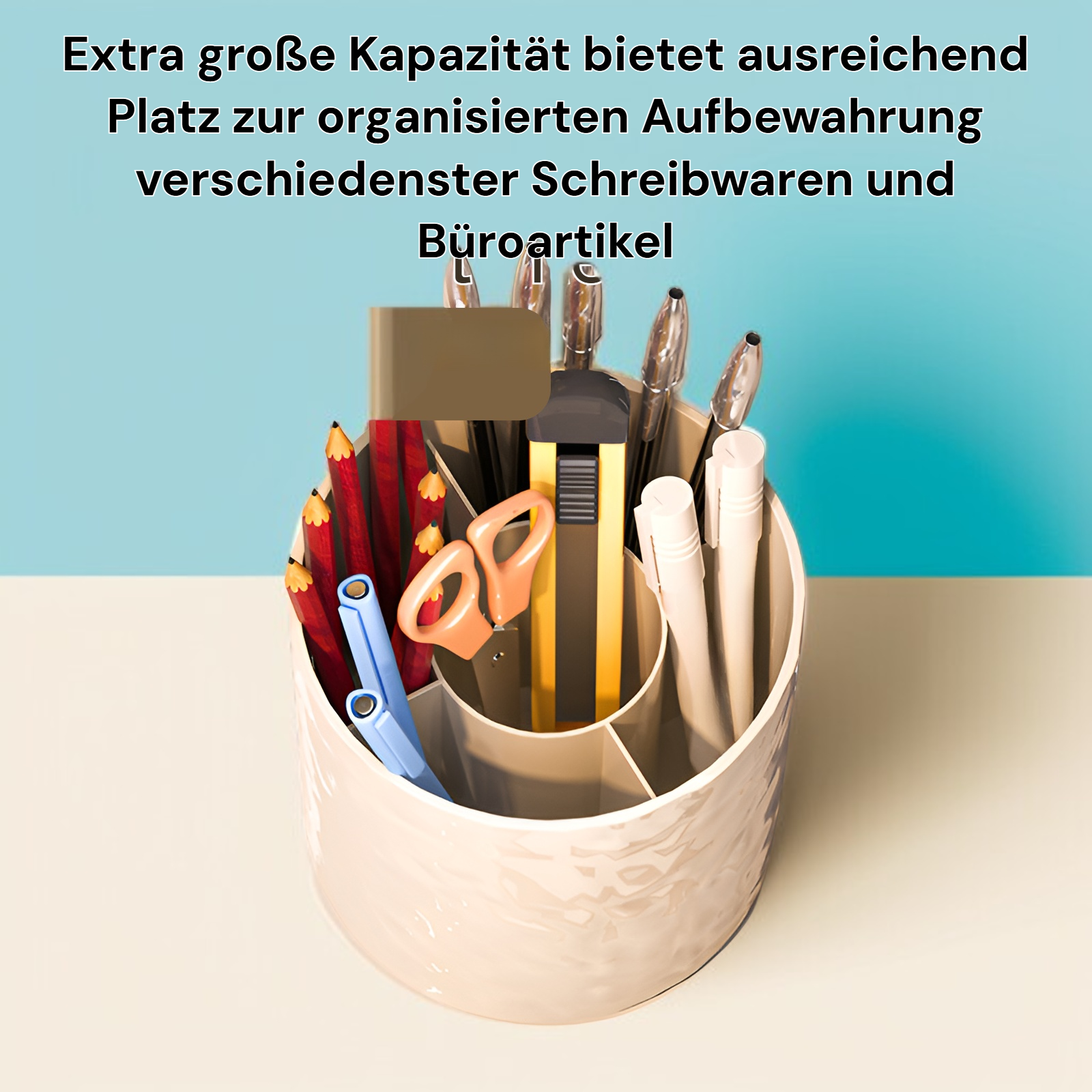 360-Grad drehbarer Stifthalter mit großer Kapazität