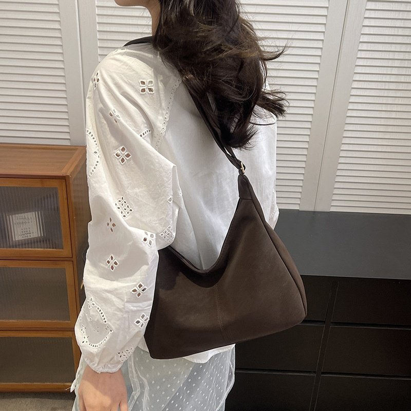 復古氣質休閒單肩托特包