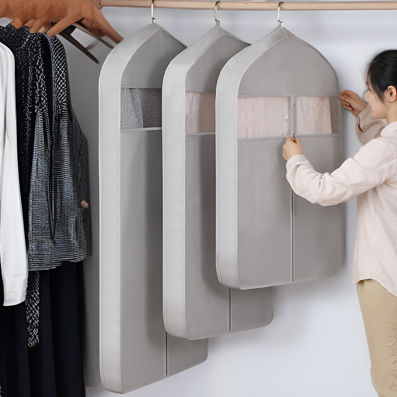 クローゼット用防塵防水半透明衣類保護カバーPEVA素材