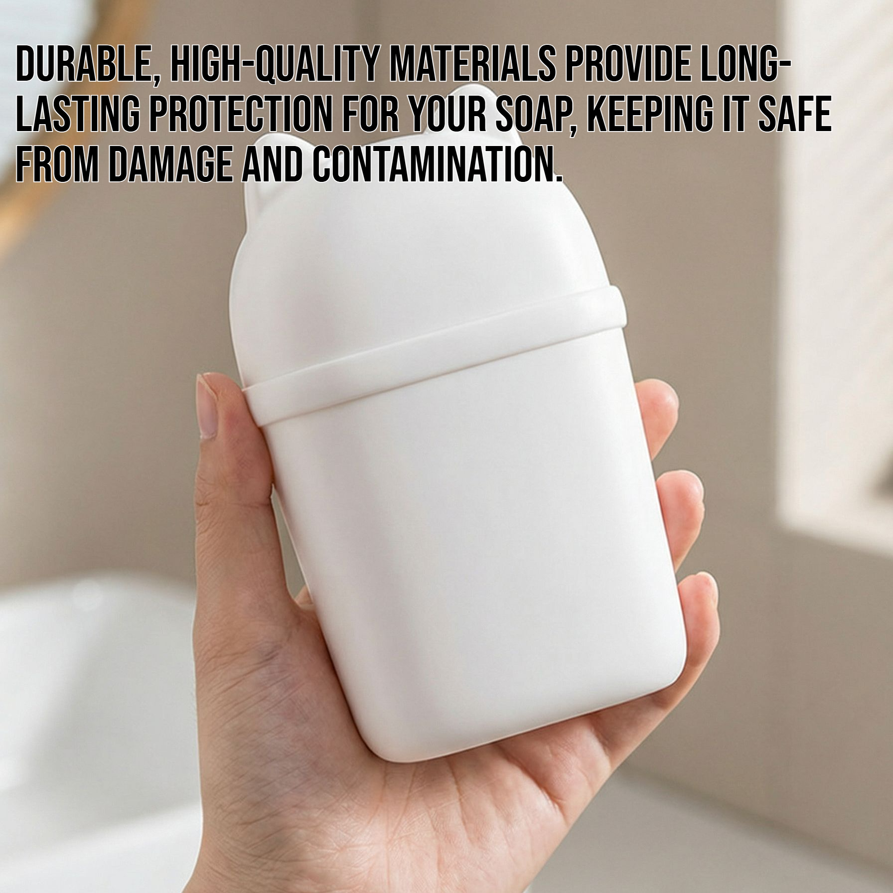 Travel-friendly portable soap storage box with sealed lid